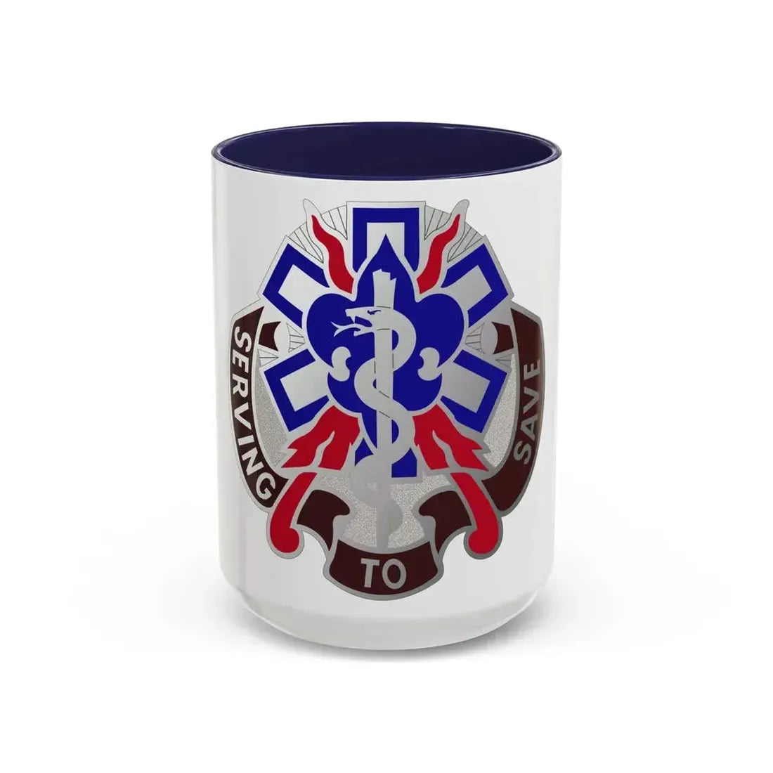 350 Surgical Hospital (U.S. Army) Accent Coffee Mug 15oz Navy - Go Mug Yourself