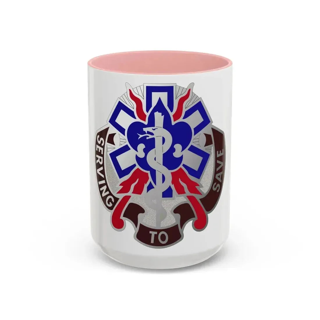 350 Surgical Hospital (U.S. Army) Accent Coffee Mug 15oz Pink - Go Mug Yourself