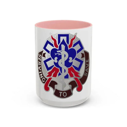 350 Surgical Hospital (U.S. Army) Accent Coffee Mug 15oz Pink - Go Mug Yourself