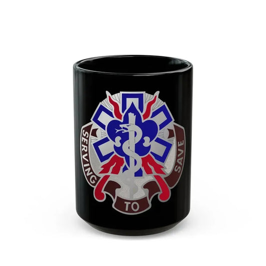 350 Surgical Hospital (U.S. Army) Black Coffee Mug 15oz - Go Mug Yourself