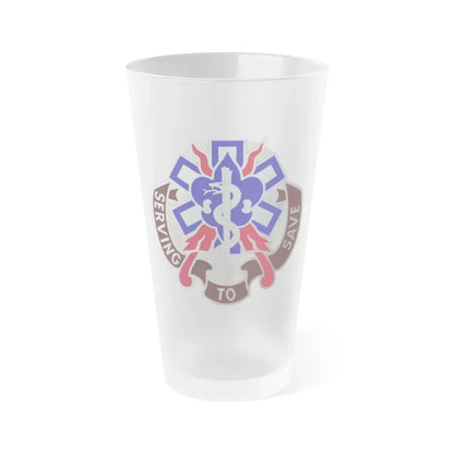 350 Surgical Hospital (U.S. Army) Frosted Pint Glass 16oz Default Title - Go Mug Yourself