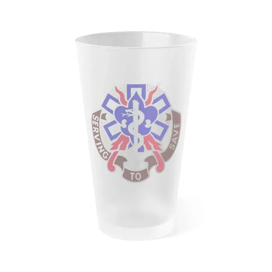 350 Surgical Hospital (U.S. Army) Frosted Pint Glass 16oz Default Title - Go Mug Yourself