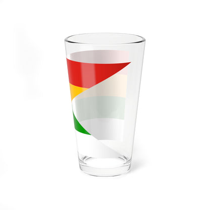Proposed Imperial Chinese Navy 2nd Commodores Flag 1890 (China) Pint Glass 16oz
