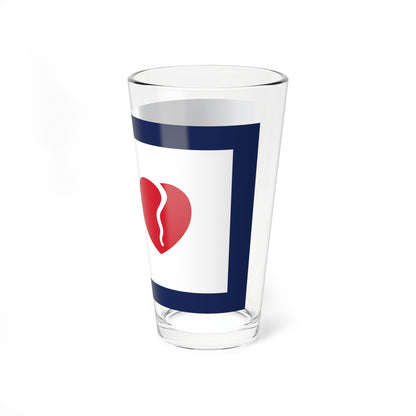 Flag of Creve Coeur Missouri (United States) Pint Glass 16oz