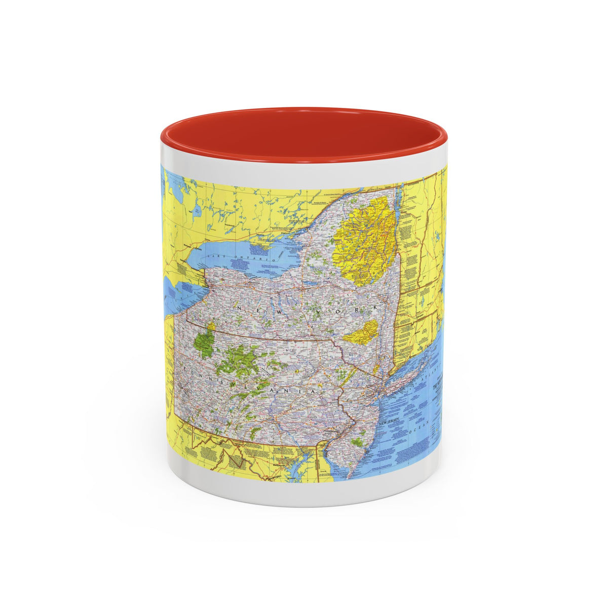 USA - Northeast 1 (1978) (Map) Accent Coffee Mug