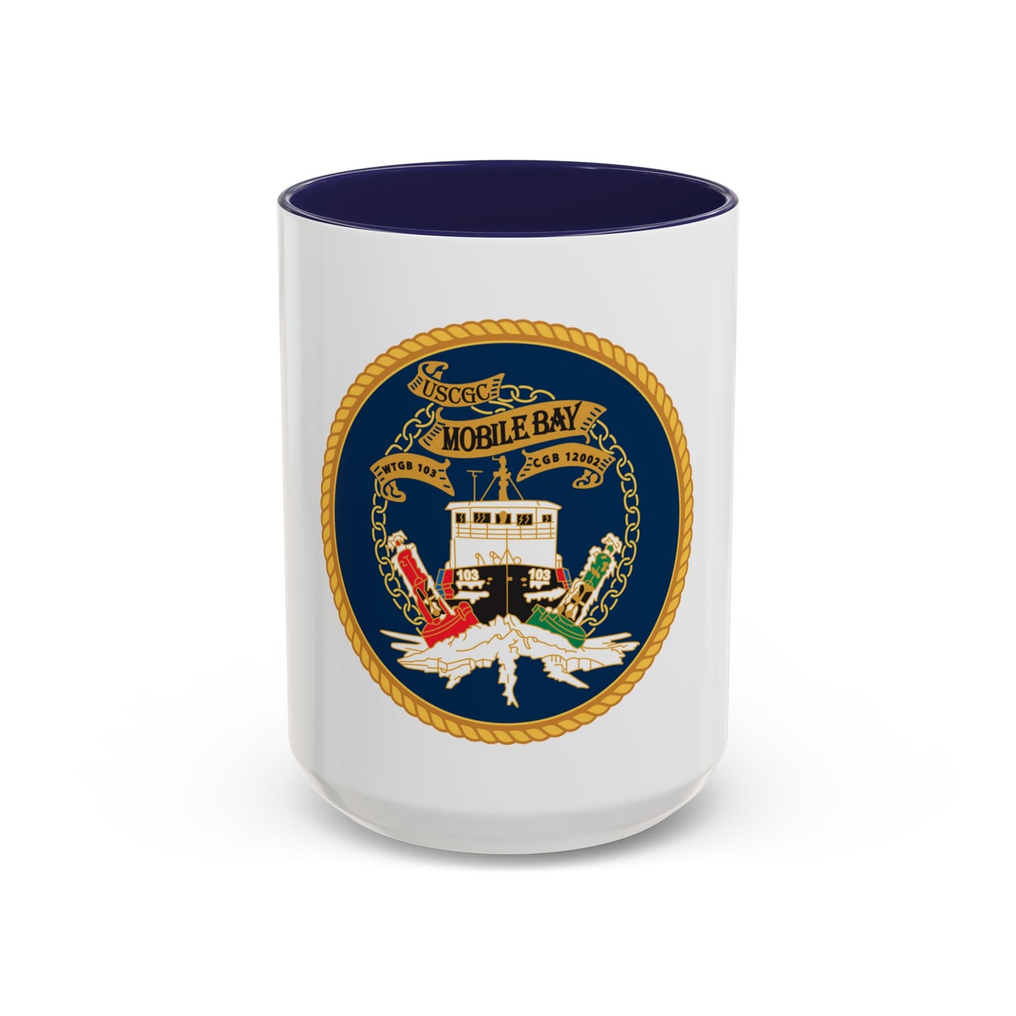 USCGC Mobile Bay WTGB 103 (U.S. Coast Guard) Accent Coffee Mug