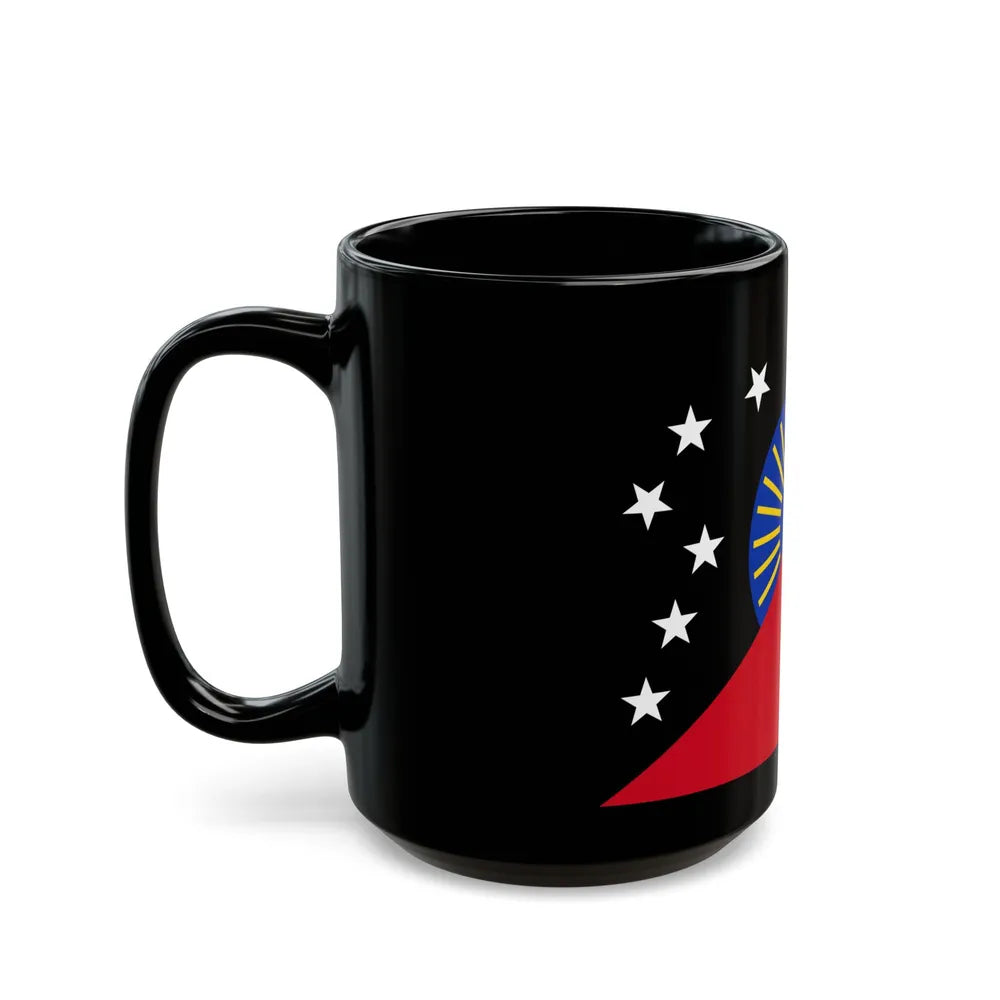 Flag of Sandaun Papa New Guinea - Black Coffee Mug-Go Mug Yourself