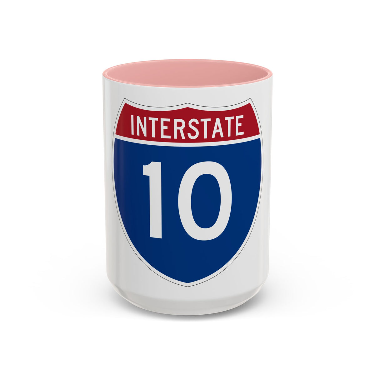Interstate 10 (U.S. Highways) Accent Coffee Mug