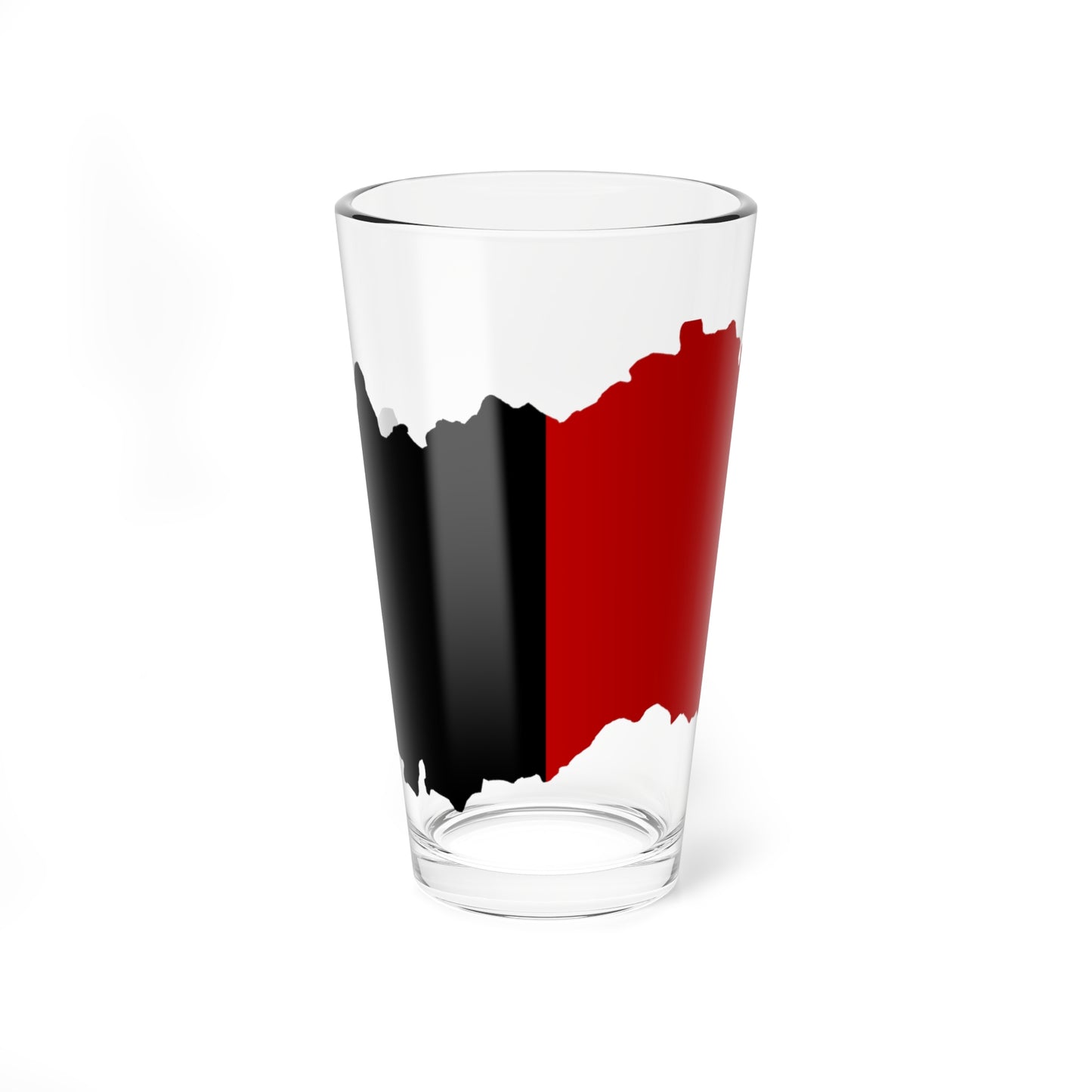 Flag map of Aosta Valley (Italy) Pint Glass 16oz