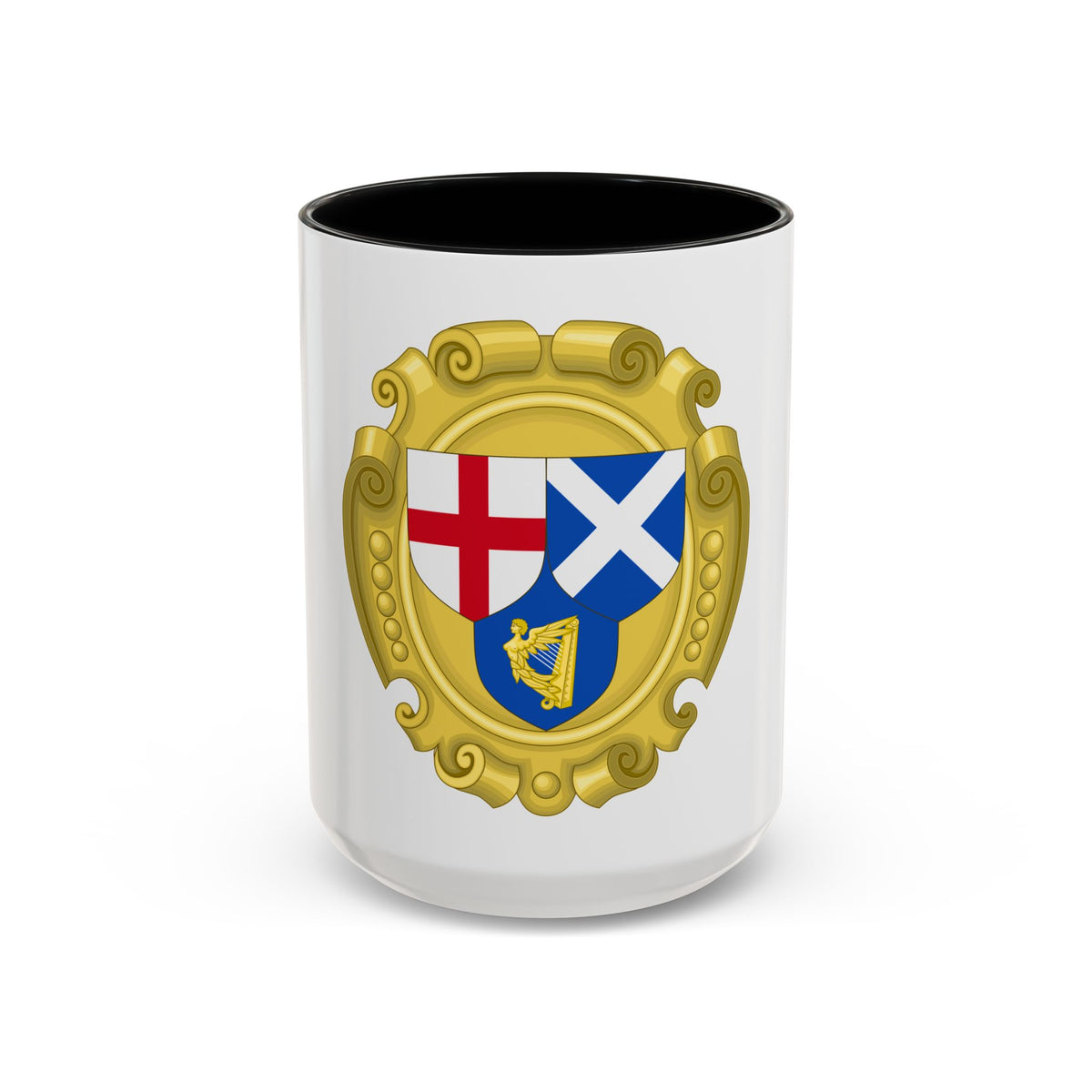 Coat of Arms of the Commonwealth of England, Scotland and Ireland - Accent Coffee Mug