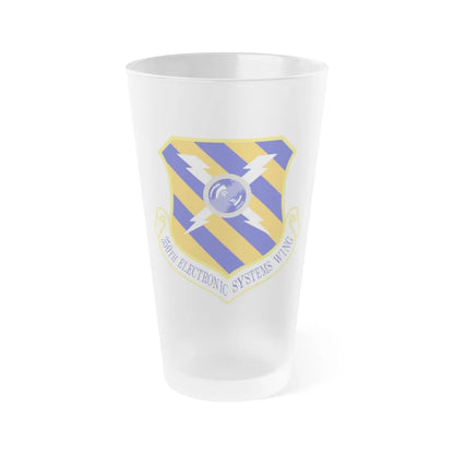 350th Electronic Systems Wing (U.S. Air Force) Frosted Pint Glass 16oz-16oz-Frosted-Go Mug Yourself