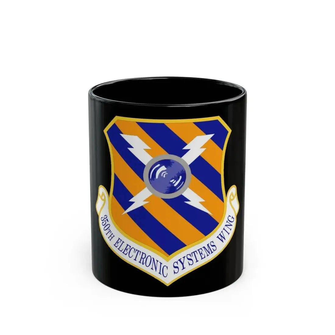 350th Electronic Systems Wing (U.S. Air Force) Black Coffee Mug 11oz - Go Mug Yourself