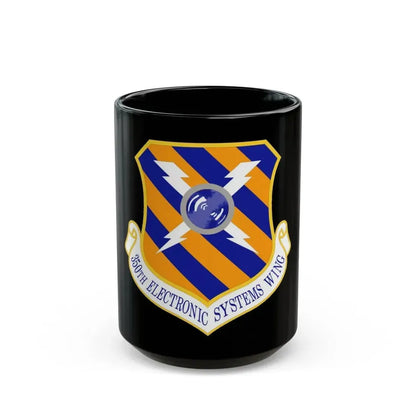 350th Electronic Systems Wing (U.S. Air Force) Black Coffee Mug 15oz - Go Mug Yourself