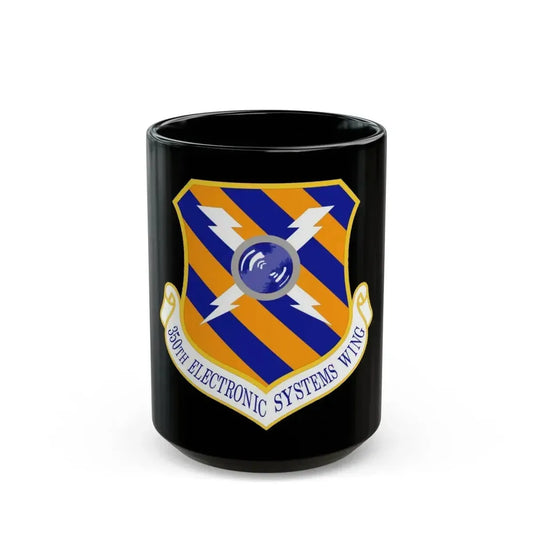 350th Electronic Systems Wing (U.S. Air Force) Black Coffee Mug 15oz - Go Mug Yourself