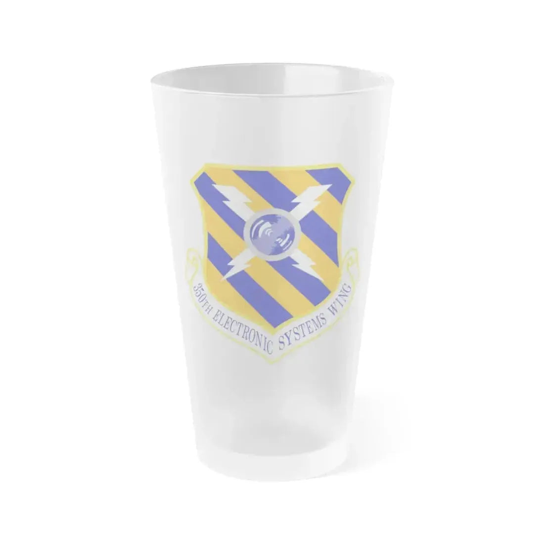 350th Electronic Systems Wing (U.S. Air Force) Frosted Pint Glass 16oz 16oz Frosted - Go Mug Yourself