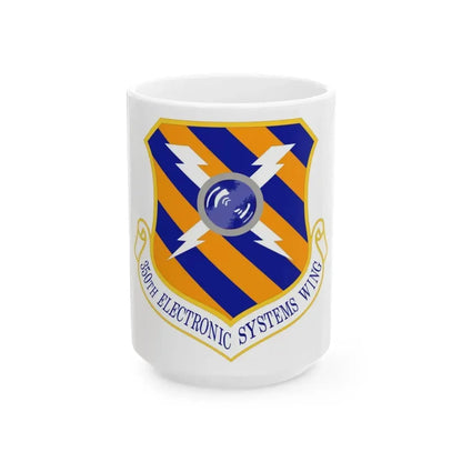 350th Electronic Systems Wing (U.S. Air Force) White Coffee Mug 15oz - Go Mug Yourself