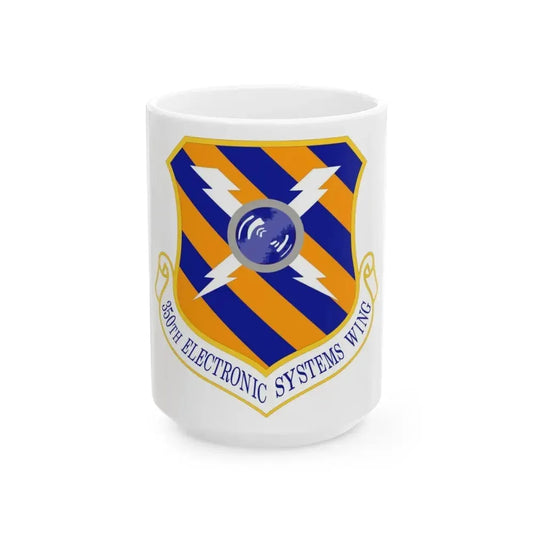 350th Electronic Systems Wing (U.S. Air Force) White Coffee Mug 15oz - Go Mug Yourself
