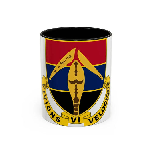 351 Armored Field Artillery Battalion (U.S. Army) Accent Coffee Mug 11oz Black - Go Mug Yourself