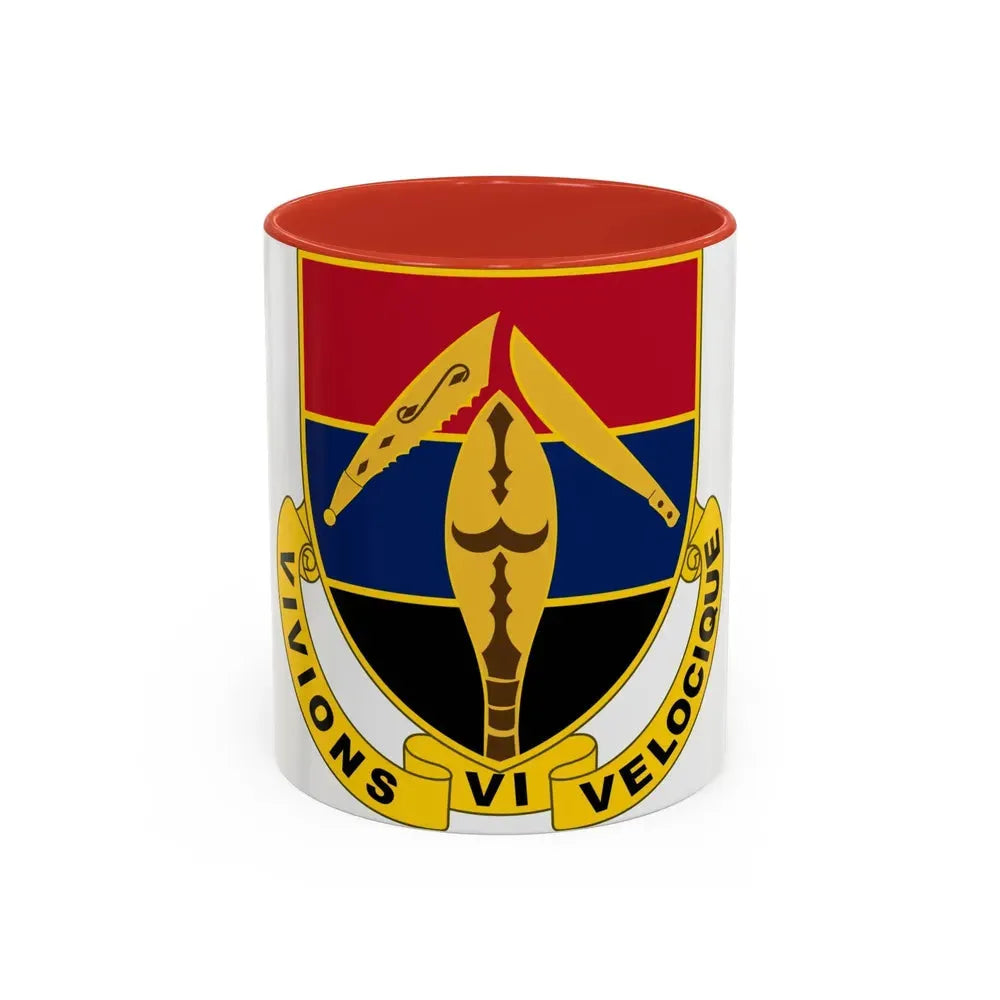 351 Armored Field Artillery Battalion (U.S. Army) Accent Coffee Mug 11oz Red - Go Mug Yourself