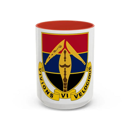351 Armored Field Artillery Battalion (U.S. Army) Accent Coffee Mug 15oz Red - Go Mug Yourself