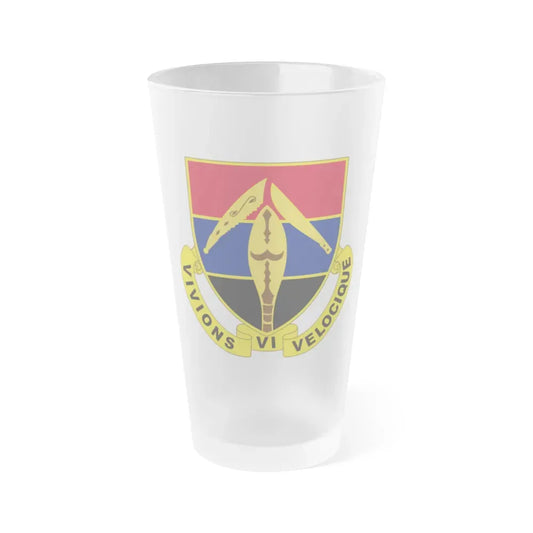 351 Armored Field Artillery Battalion (U.S. Army) Frosted Pint Glass 16oz Default Title - Go Mug Yourself