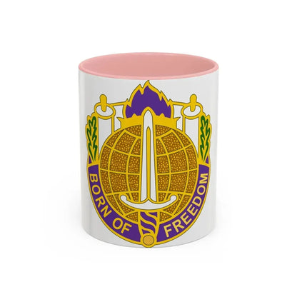 351 Civil Affairs Command 2 (U.S. Army) Accent Coffee Mug 11oz Pink - Go Mug Yourself