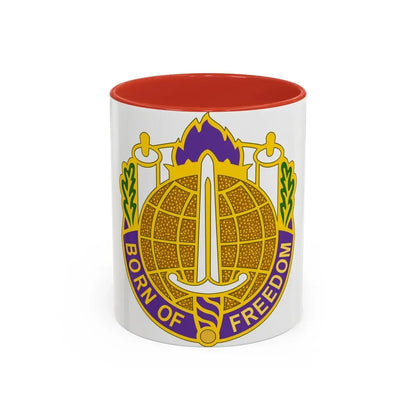 351 Civil Affairs Command 2 (U.S. Army) Accent Coffee Mug 11oz Red - Go Mug Yourself