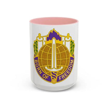 351 Civil Affairs Command 2 (U.S. Army) Accent Coffee Mug 15oz Pink - Go Mug Yourself