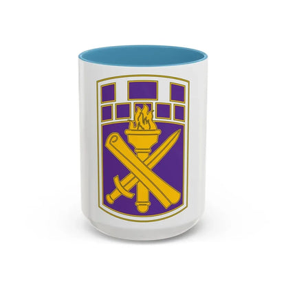 351 Civil Affairs Command 3 (U.S. Army) Accent Coffee Mug 15oz Light Blue - Go Mug Yourself