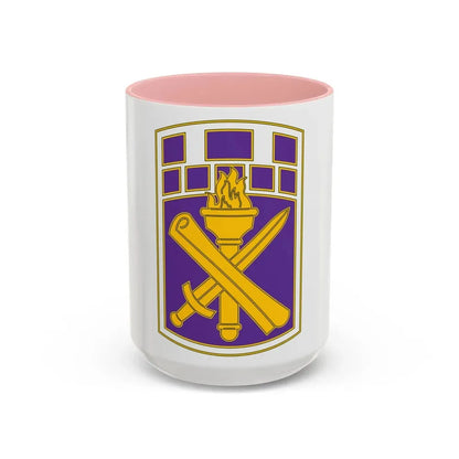 351 Civil Affairs Command 3 (U.S. Army) Accent Coffee Mug 15oz Pink - Go Mug Yourself