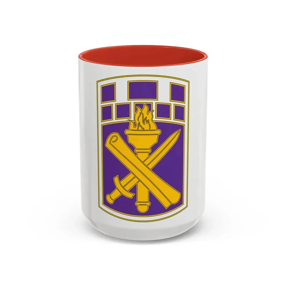 351 Civil Affairs Command 3 (U.S. Army) Accent Coffee Mug 15oz Red - Go Mug Yourself