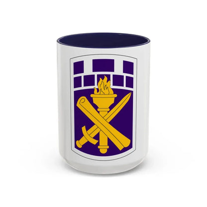 351 Civil Affairs Command (U.S. Army) Accent Coffee Mug 15oz Navy - Go Mug Yourself