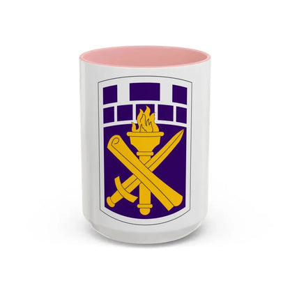 351 Civil Affairs Command (U.S. Army) Accent Coffee Mug 15oz Pink - Go Mug Yourself