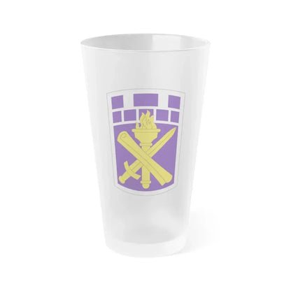 351 Civil Affairs Command (U.S. Army) Frosted Pint Glass 16oz Default Title - Go Mug Yourself