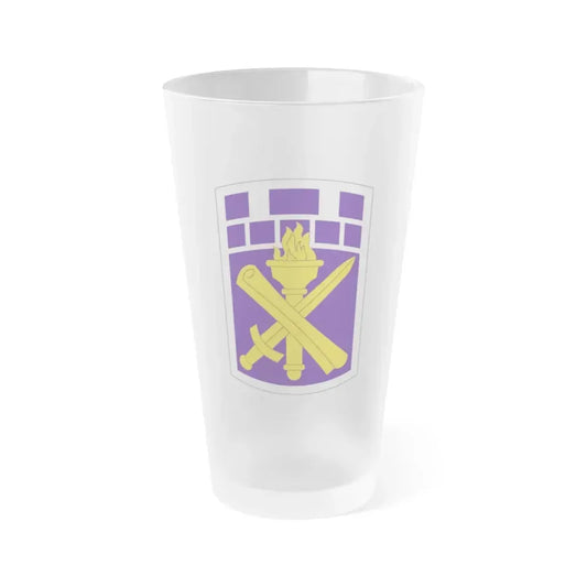 351 Civil Affairs Command (U.S. Army) Frosted Pint Glass 16oz Default Title - Go Mug Yourself