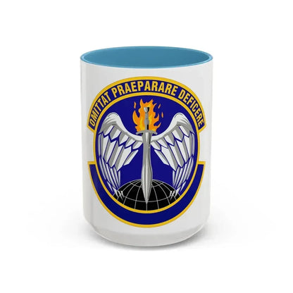 351 Special Warfare Training Squadron AETC (U.S. Air Force) Accent Coffee Mug 15oz Light Blue - Go Mug Yourself
