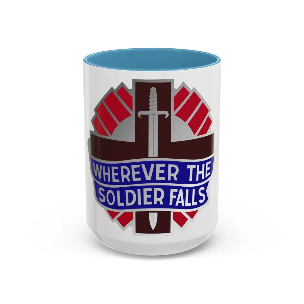 351 Surgical Hospital (U.S. Army) Accent Coffee Mug-15oz-Light Blue-Go Mug Yourself