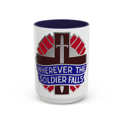 351 Surgical Hospital (U.S. Army) Accent Coffee Mug-15oz-Navy-Go Mug Yourself