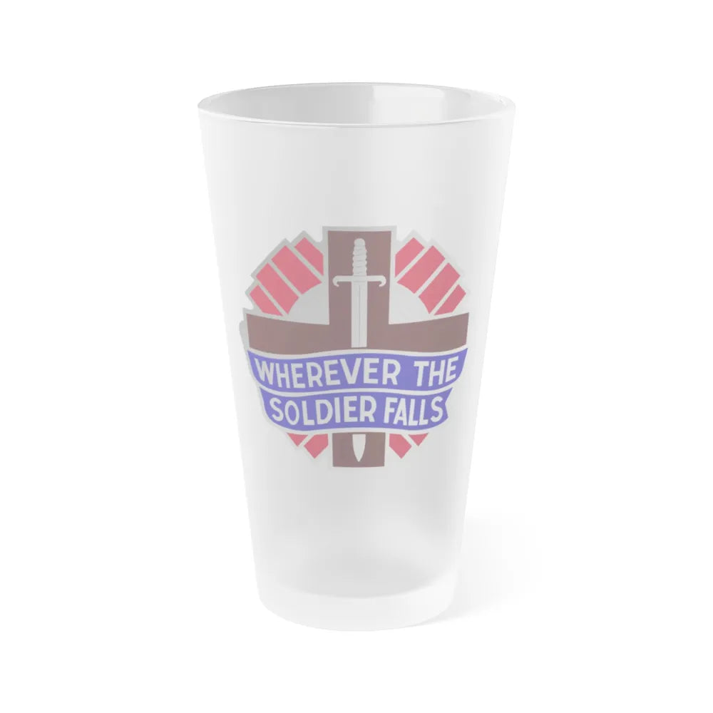 351 Surgical Hospital (U.S. Army) Frosted Pint Glass 16oz-Go Mug Yourself