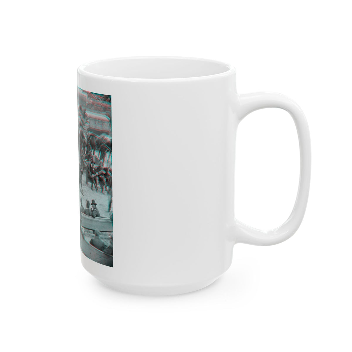 Massaponax Church, Va.  Council Of War   Gen. Ulysses S. Grant Examining Map Held By Gen. George G. Meade During The Civil War (U.S. Civil War) White Coffee Mug
