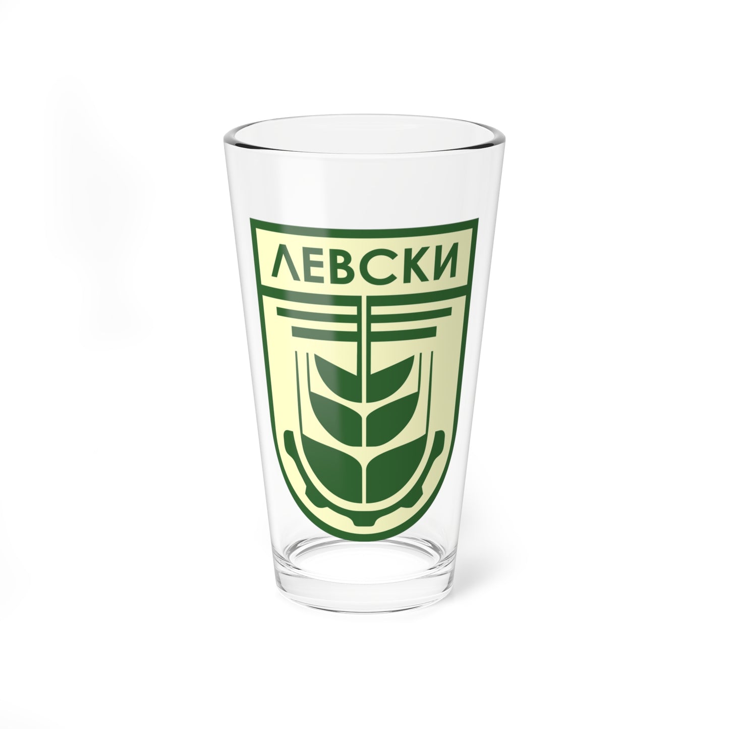 Emblem of Levski town (Bulgaria) (Coat of Arms) Pint Glass 16oz