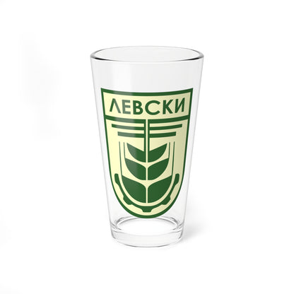 Emblem of Levski town (Bulgaria) (Coat of Arms) Pint Glass 16oz