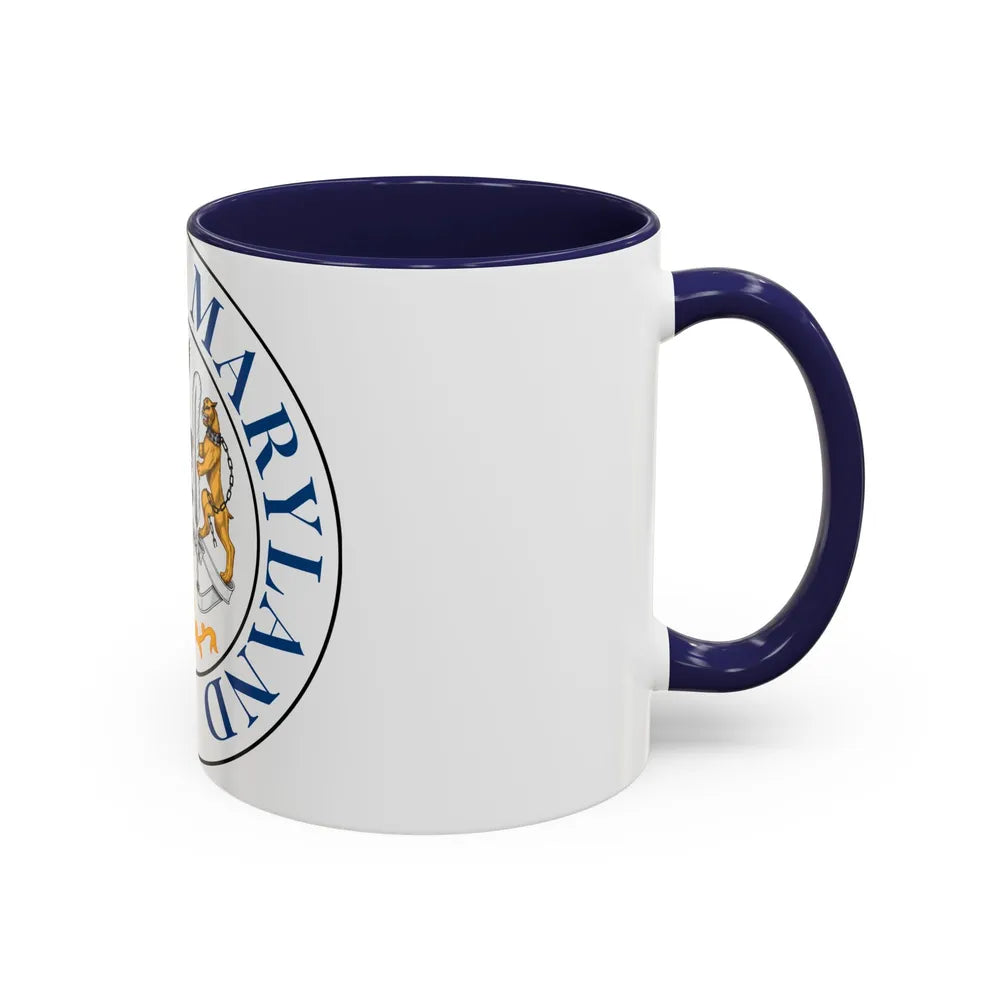 Seal of Rockville Maryland - Accent Coffee Mug-Go Mug Yourself