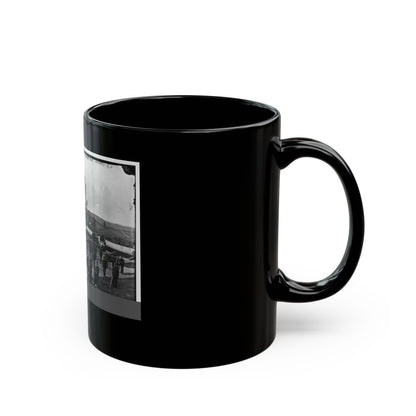 District Of Columbia. Officers And Men Of Company F, 3d Massachusetts Heavy Artillery, In Fort Stevens (U.S. Civil War) Black Coffee Mug