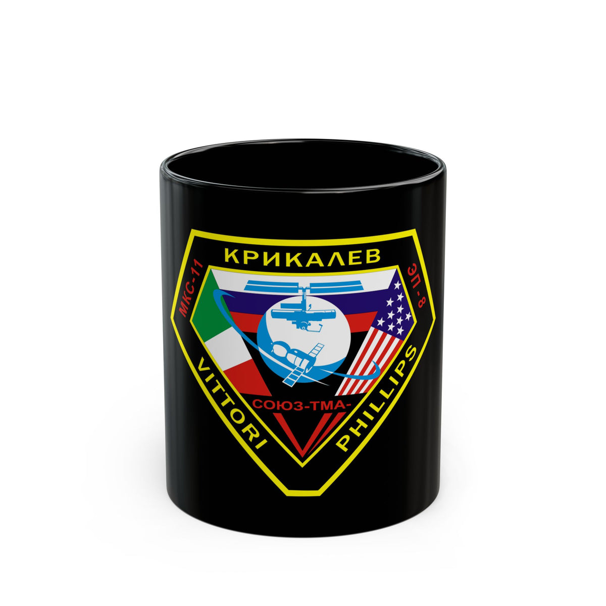 Soyuz TMA-6 (Soyuz Programme) Black Coffee Mug