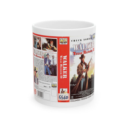 WALKER TEXAS RANGER 2 (VHS COVER) - White Coffee Mug