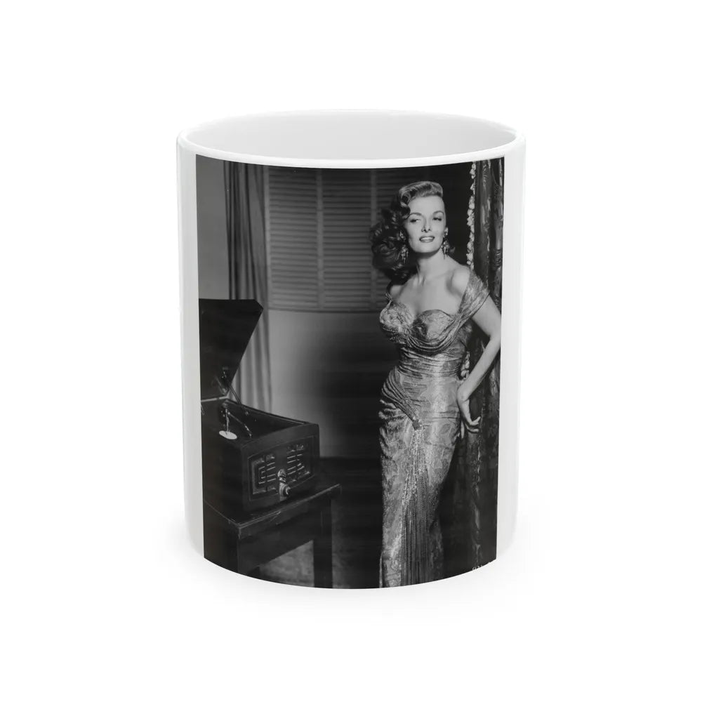 Jane Russell #237 (Vintage Female Icon) White Coffee Mug-11oz-Go Mug Yourself