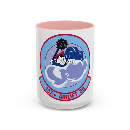 137 Airlift Squadron (U.S. Air Force) Accent Coffee Mug