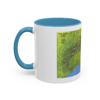 Alps, The (1985) (Map) Accent Coffee Mug