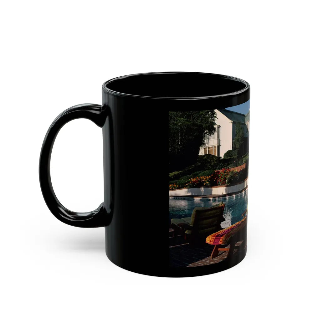 Terry Moore #416 - Unreleased Aug. '84 Playboy Photo from shoot non nude (Vintage Female Icon) Black Coffee Mug-Go Mug Yourself